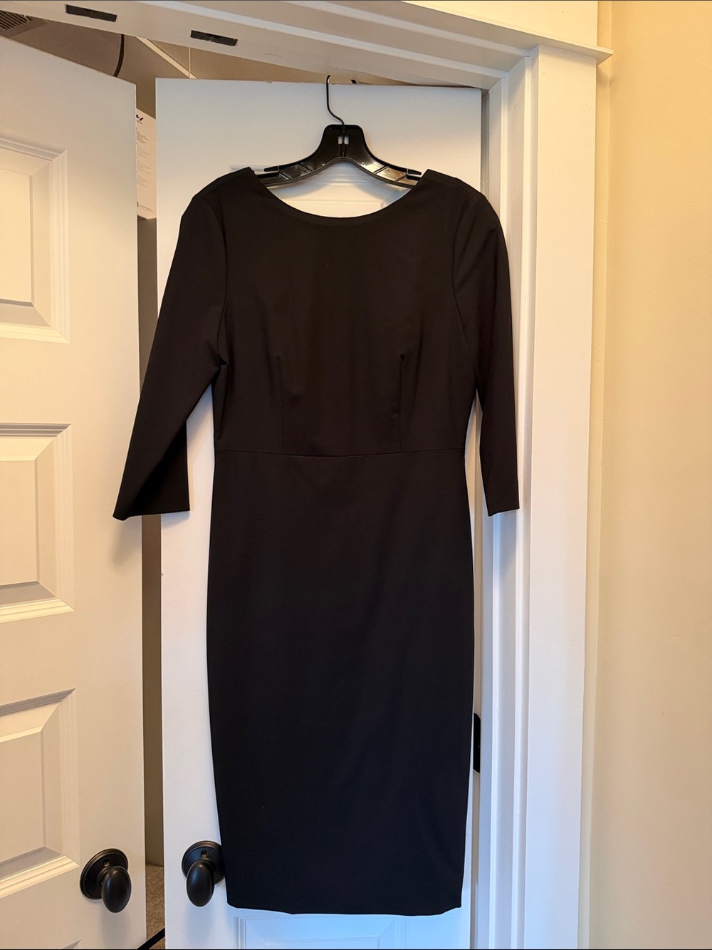 NWT Tailored Theory Black Sheath Dress - Elegant Work & Evening Dress